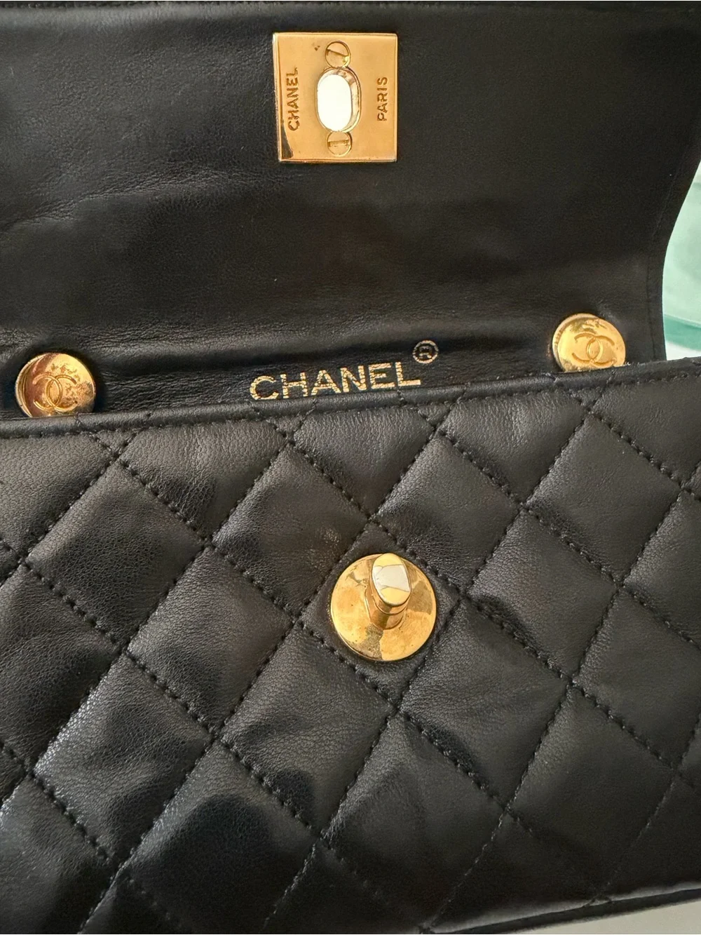 Chanel Black Mini Matelasse Crossbody Bag